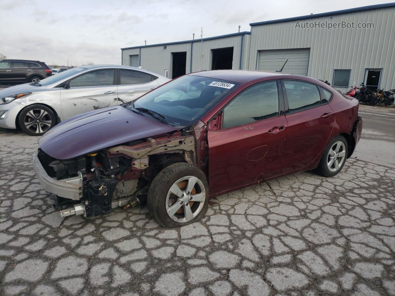 2015 Dodge Dart Sxt Burgundy vin: 1C3CDFBB1FD316063