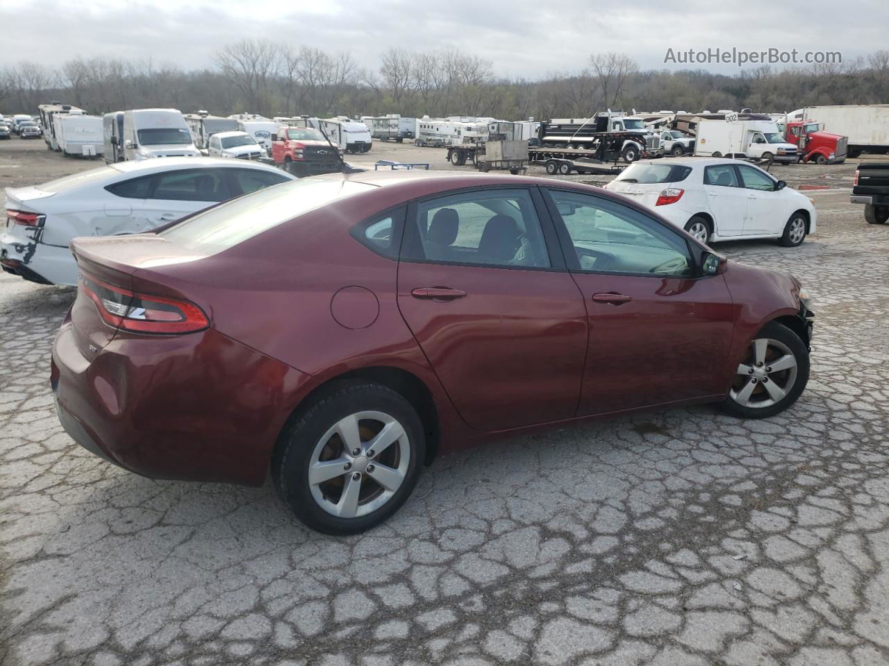 2015 Dodge Dart Sxt Burgundy vin: 1C3CDFBB1FD316063