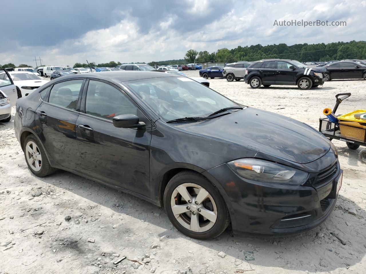 2015 Dodge Dart Sxt Black vin: 1C3CDFBB1FD319514