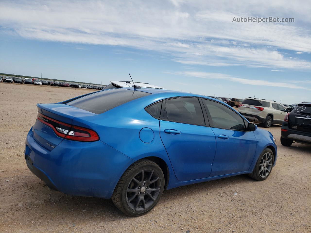 2015 Dodge Dart Sxt Blue vin: 1C3CDFBB1FD346681