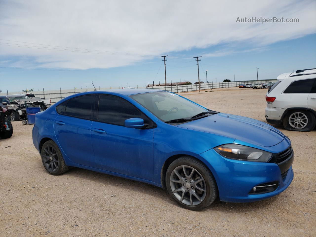 2015 Dodge Dart Sxt Blue vin: 1C3CDFBB1FD346681