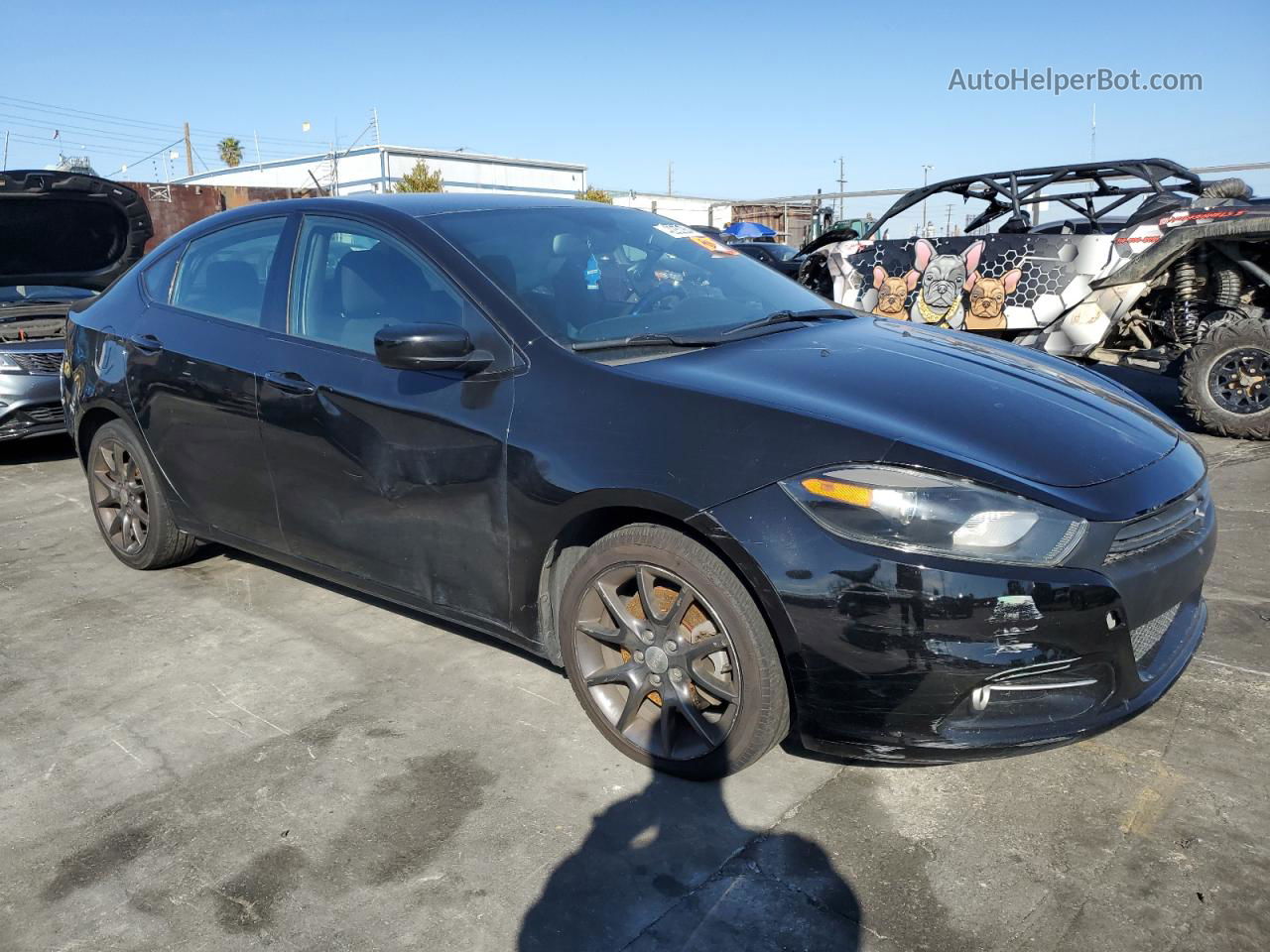 2015 Dodge Dart Sxt Black vin: 1C3CDFBB1FD346714