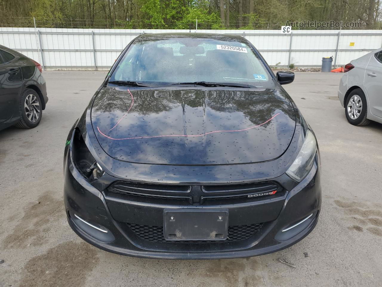 2015 Dodge Dart Sxt Black vin: 1C3CDFBB1FD352805