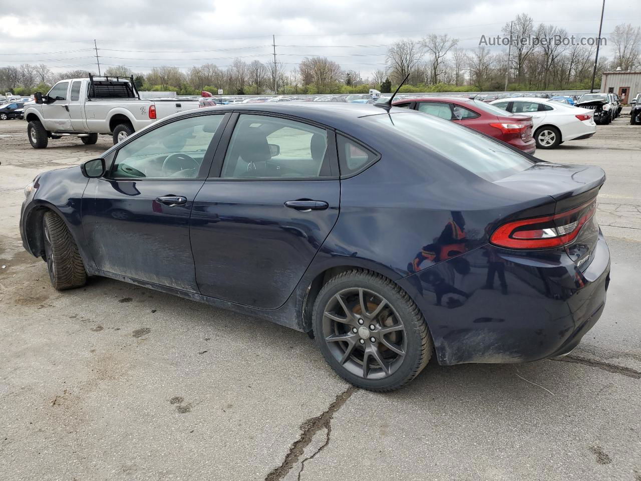 2015 Dodge Dart Sxt Синий vin: 1C3CDFBB1FD374836