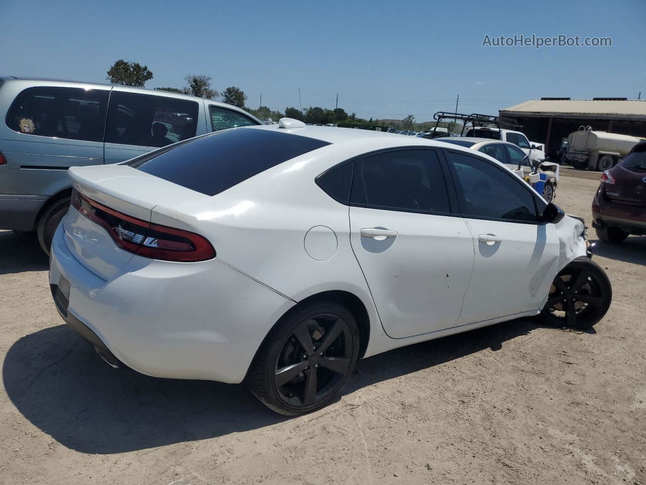 2015 Dodge Dart Sxt Белый vin: 1C3CDFBB1FD380734