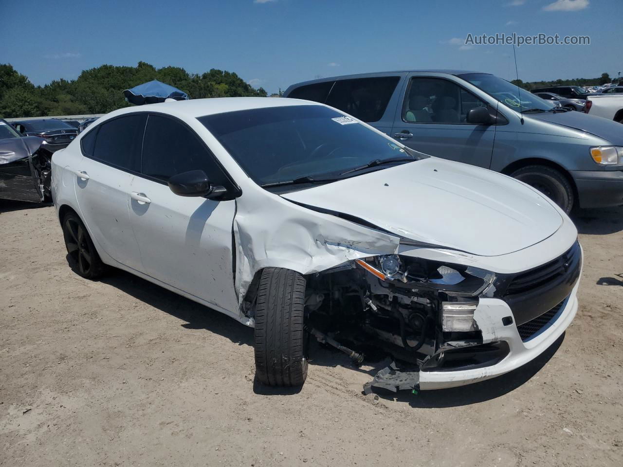 2015 Dodge Dart Sxt Белый vin: 1C3CDFBB1FD380734