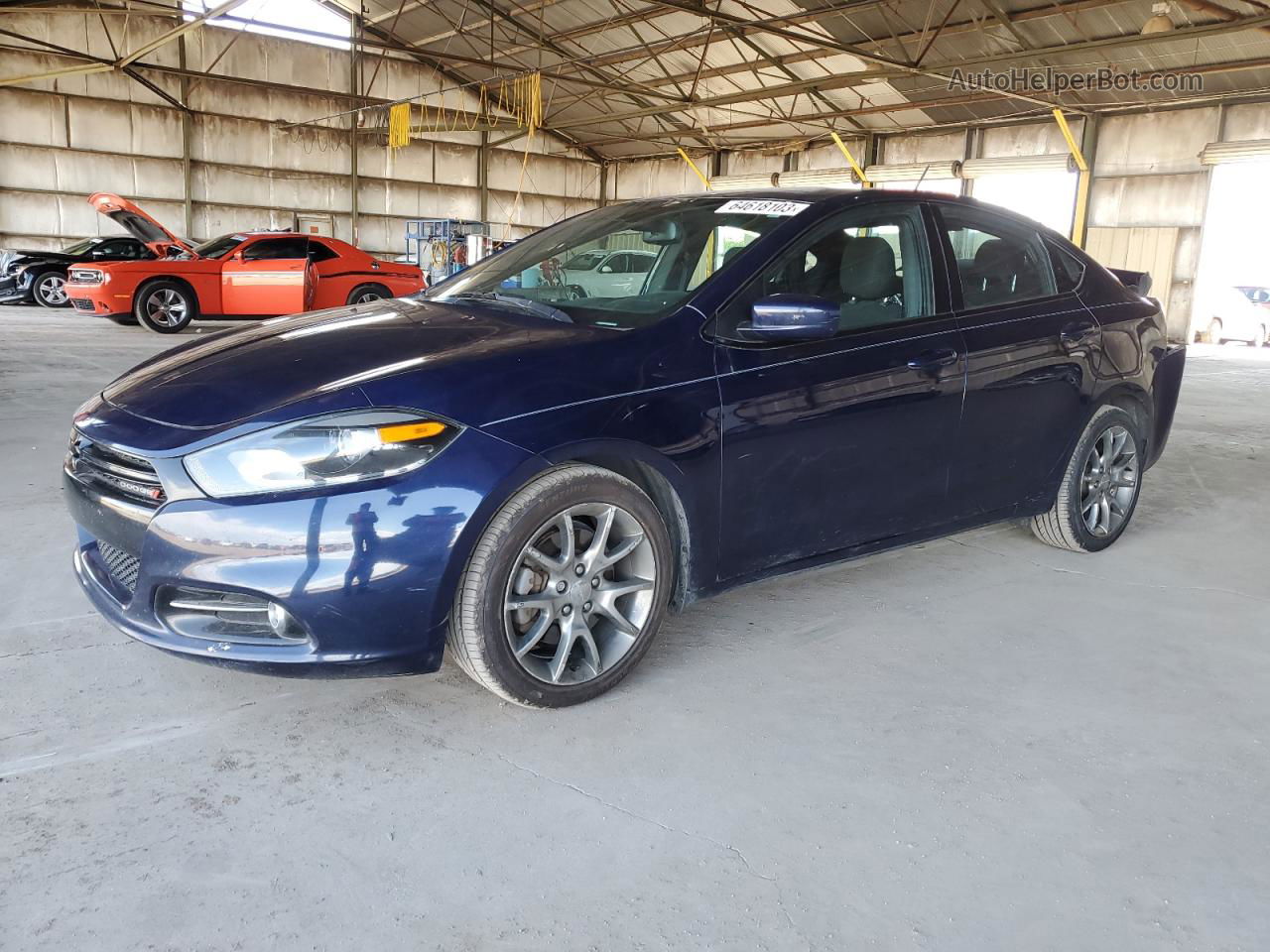 2015 Dodge Dart Sxt Blue vin: 1C3CDFBB2FD166013