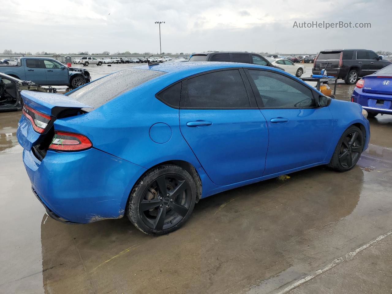 2015 Dodge Dart Sxt Blue vin: 1C3CDFBB2FD212813