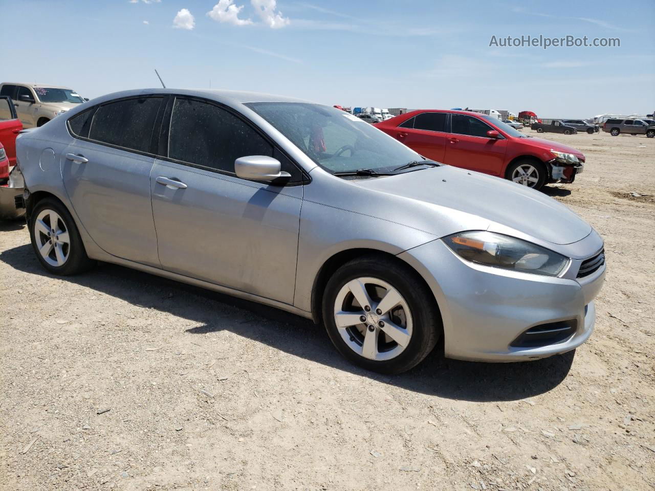 2015 Dodge Dart Sxt Silver vin: 1C3CDFBB2FD222502