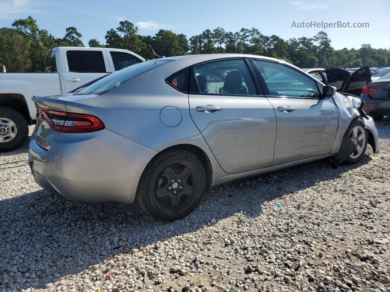 2015 Dodge Dart Sxt Silver vin: 1C3CDFBB2FD265253