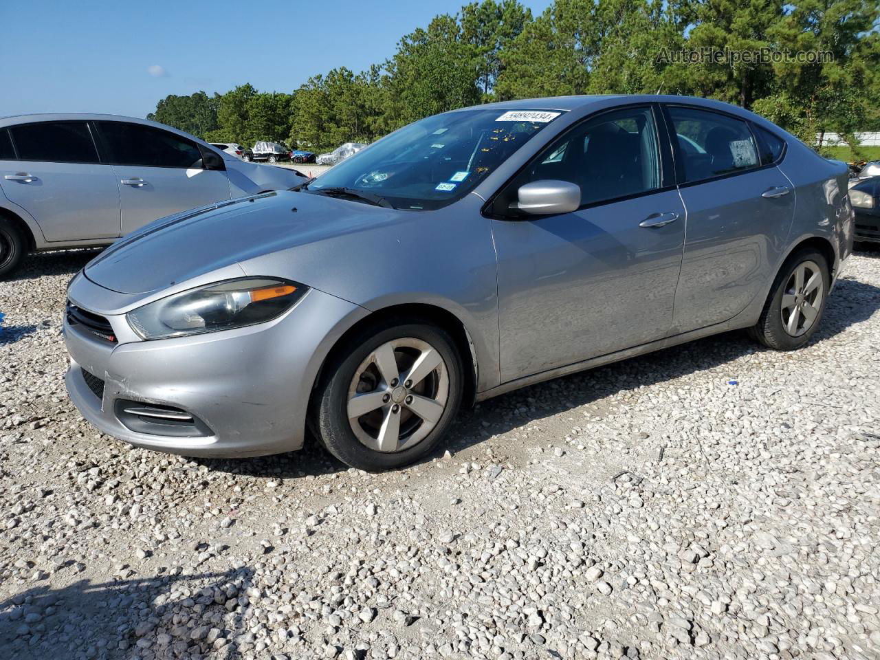 2015 Dodge Dart Sxt Silver vin: 1C3CDFBB2FD265253