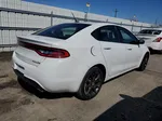 2015 Dodge Dart Sxt White vin: 1C3CDFBB2FD267407