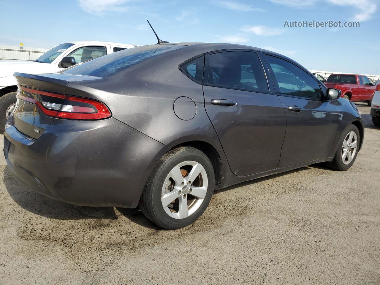 2015 Dodge Dart Sxt Gray vin: 1C3CDFBB2FD330649