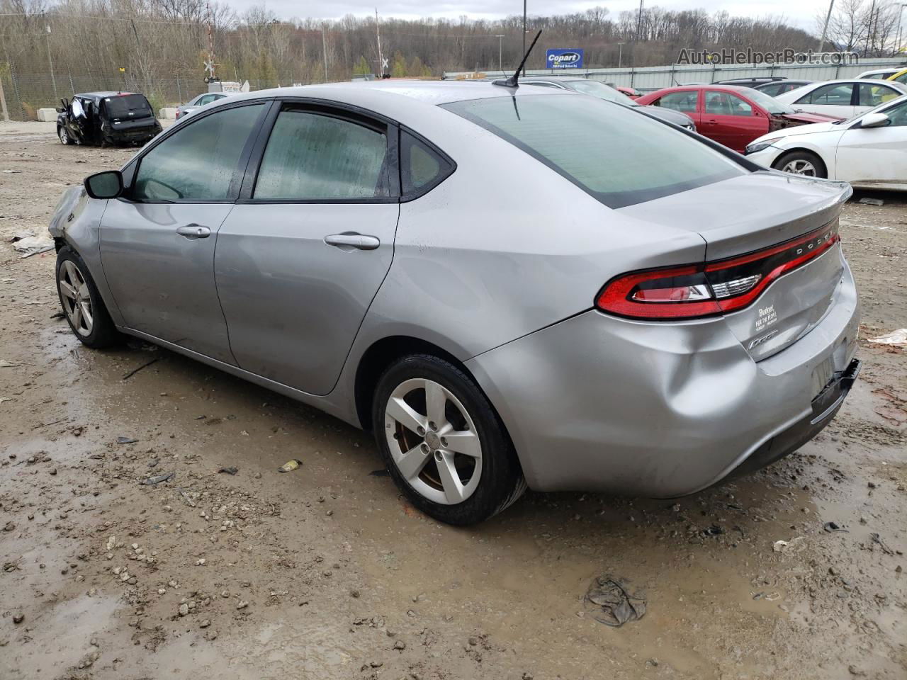 2015 Dodge Dart Sxt Gray vin: 1C3CDFBB2FD344616