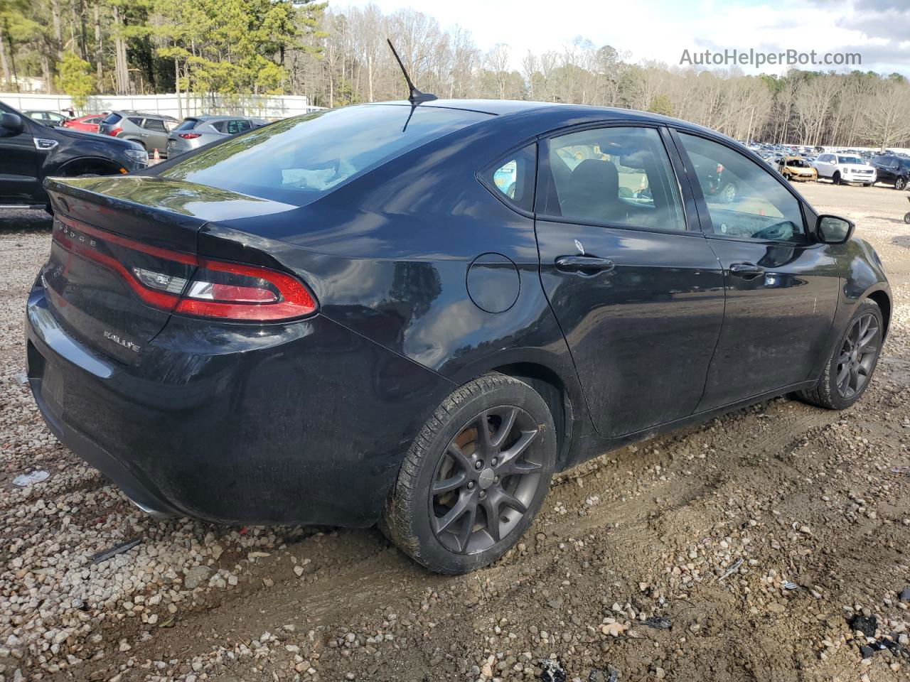 2015 Dodge Dart Sxt Черный vin: 1C3CDFBB2FD345510