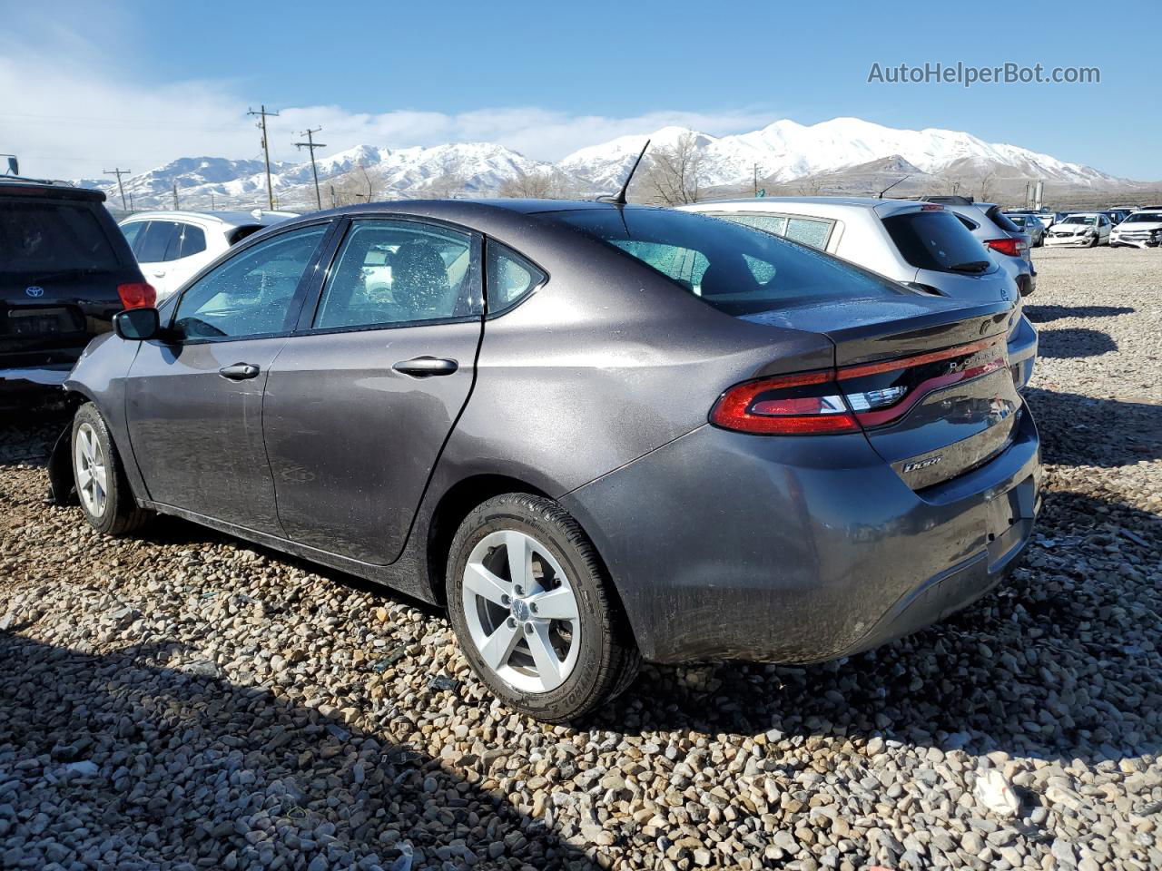 2015 Dodge Dart Sxt Gray vin: 1C3CDFBB2FD407116