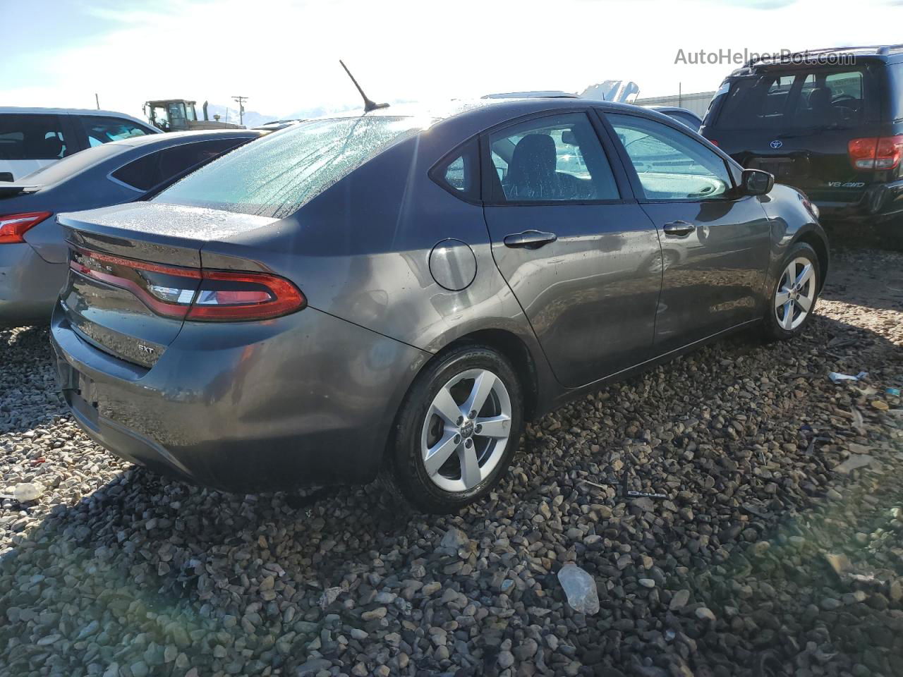 2015 Dodge Dart Sxt Gray vin: 1C3CDFBB2FD407116