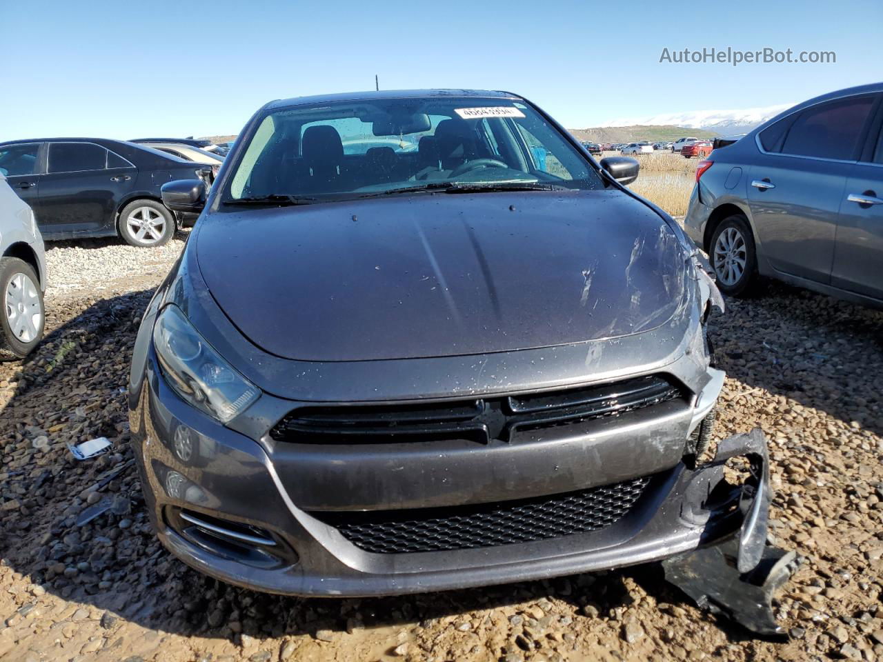 2015 Dodge Dart Sxt Gray vin: 1C3CDFBB2FD407116