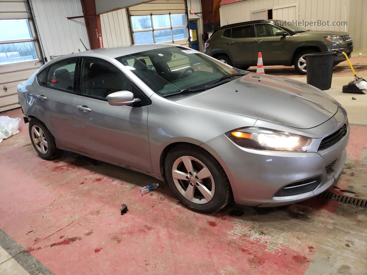 2015 Dodge Dart Sxt Silver vin: 1C3CDFBB3FD121193