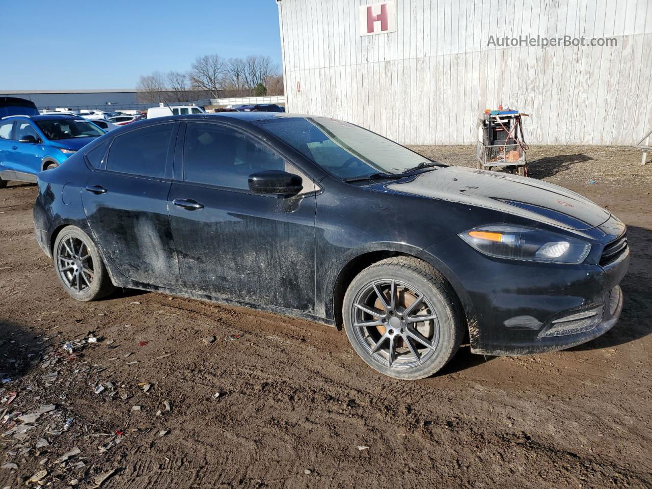 2015 Dodge Dart Sxt Black vin: 1C3CDFBB3FD151052