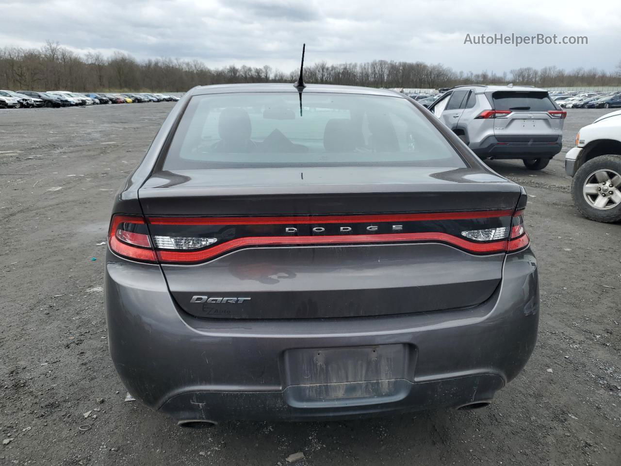 2015 Dodge Dart Sxt Gray vin: 1C3CDFBB3FD181037