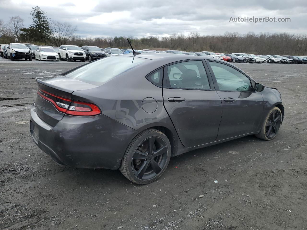 2015 Dodge Dart Sxt Gray vin: 1C3CDFBB3FD181037