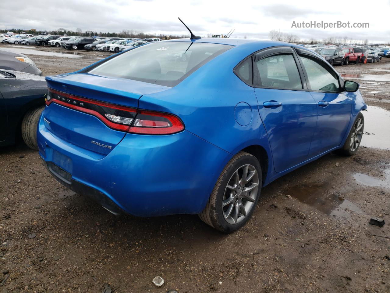 2015 Dodge Dart Sxt Blue vin: 1C3CDFBB3FD205336