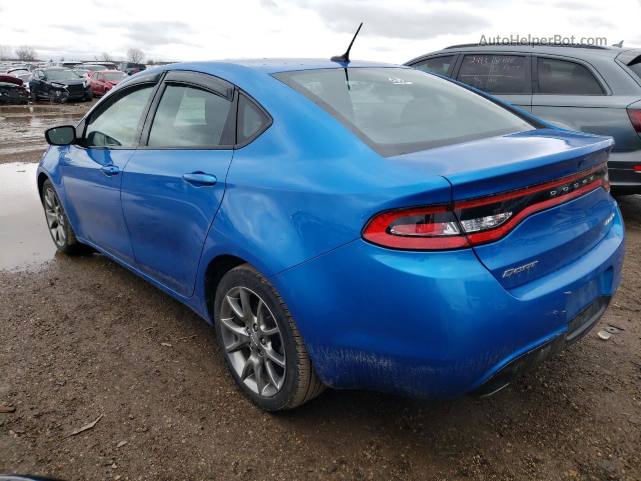 2015 Dodge Dart Sxt Blue vin: 1C3CDFBB3FD205336