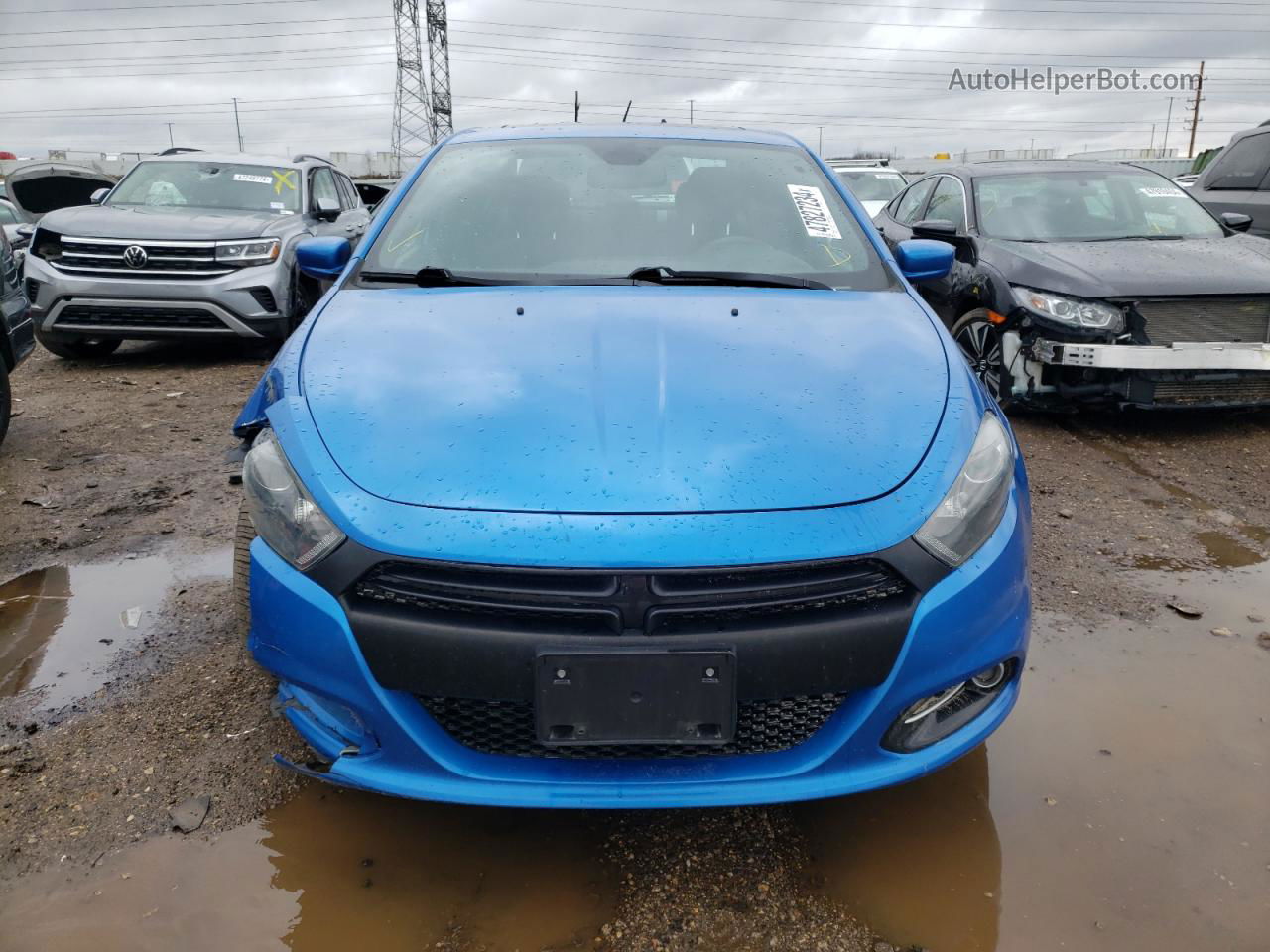 2015 Dodge Dart Sxt Blue vin: 1C3CDFBB3FD205336