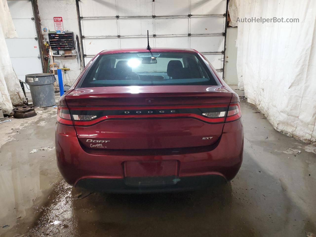 2015 Dodge Dart Sxt Red vin: 1C3CDFBB3FD237302