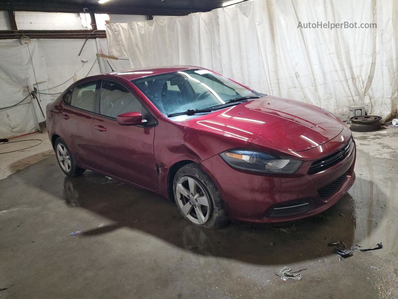 2015 Dodge Dart Sxt Red vin: 1C3CDFBB3FD237302