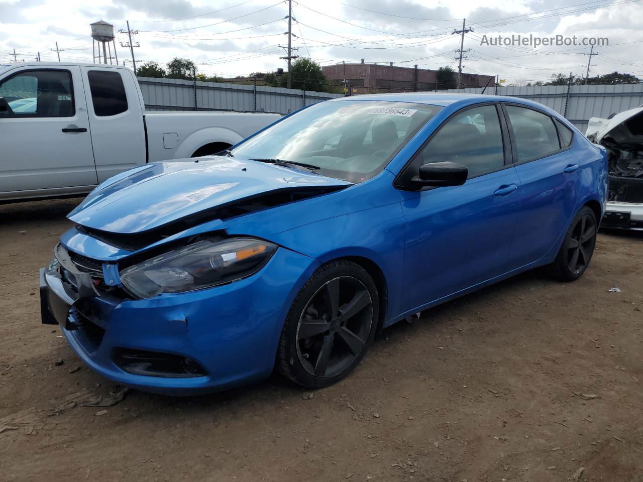 2015 Dodge Dart Sxt Blue vin: 1C3CDFBB3FD266623