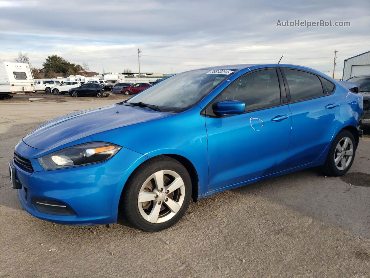 2015 Dodge Dart Sxt Blue vin: 1C3CDFBB3FD278352