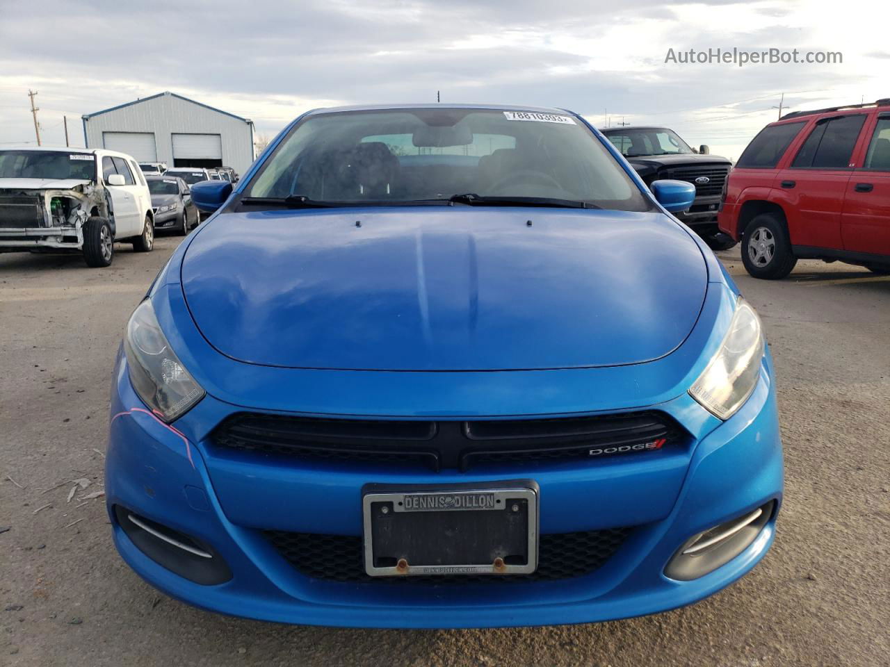 2015 Dodge Dart Sxt Blue vin: 1C3CDFBB3FD278352