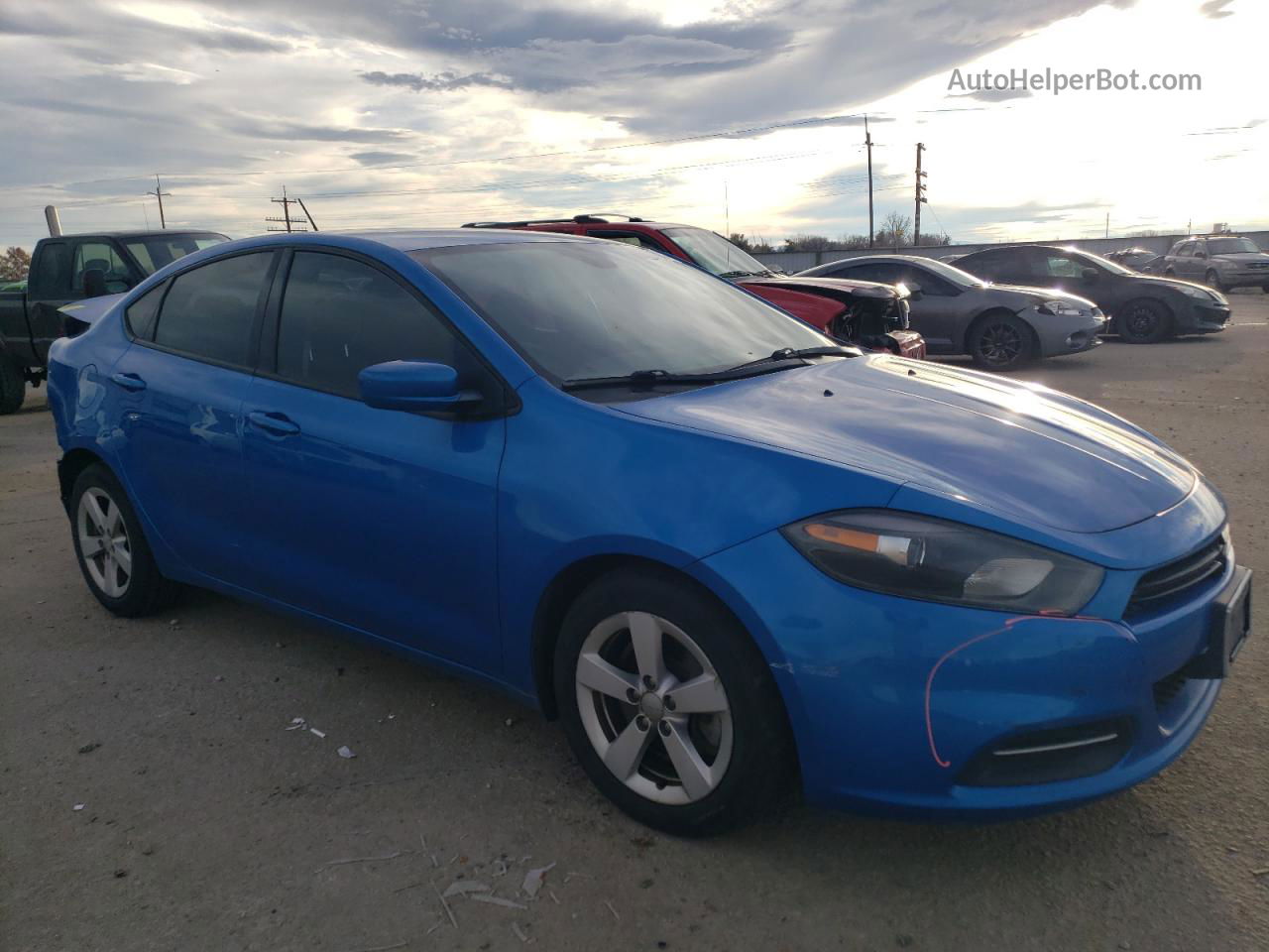 2015 Dodge Dart Sxt Blue vin: 1C3CDFBB3FD278352