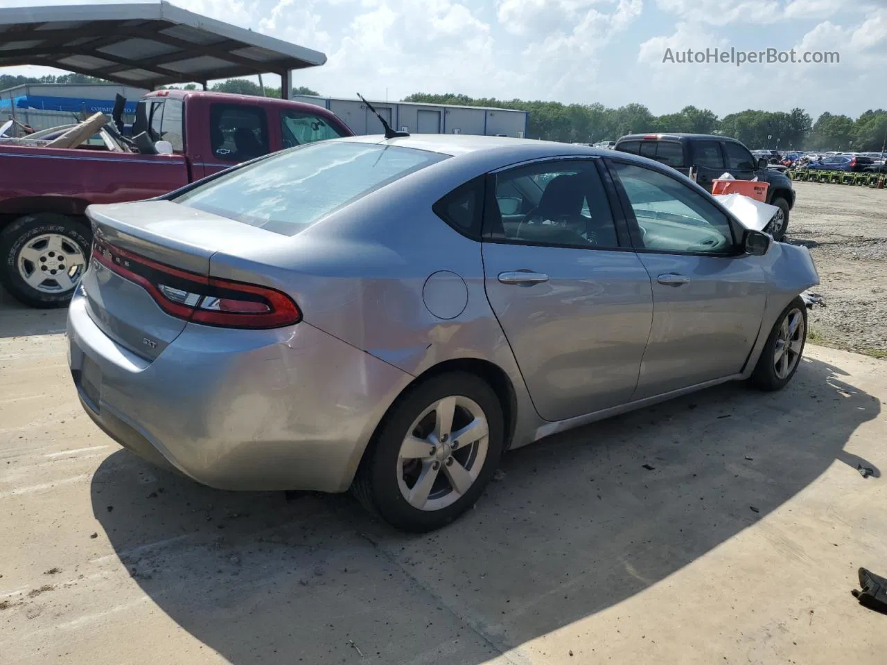 2015 Dodge Dart Sxt Gray vin: 1C3CDFBB3FD310071