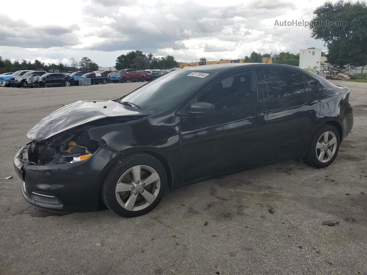 2015 Dodge Dart Sxt Black vin: 1C3CDFBB3FD369931