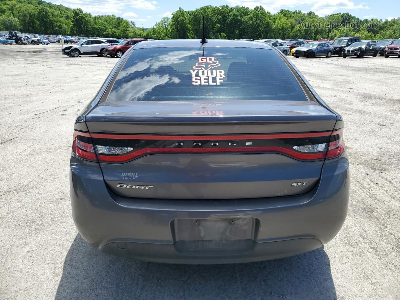 2015 Dodge Dart Sxt Gray vin: 1C3CDFBB3FD432039