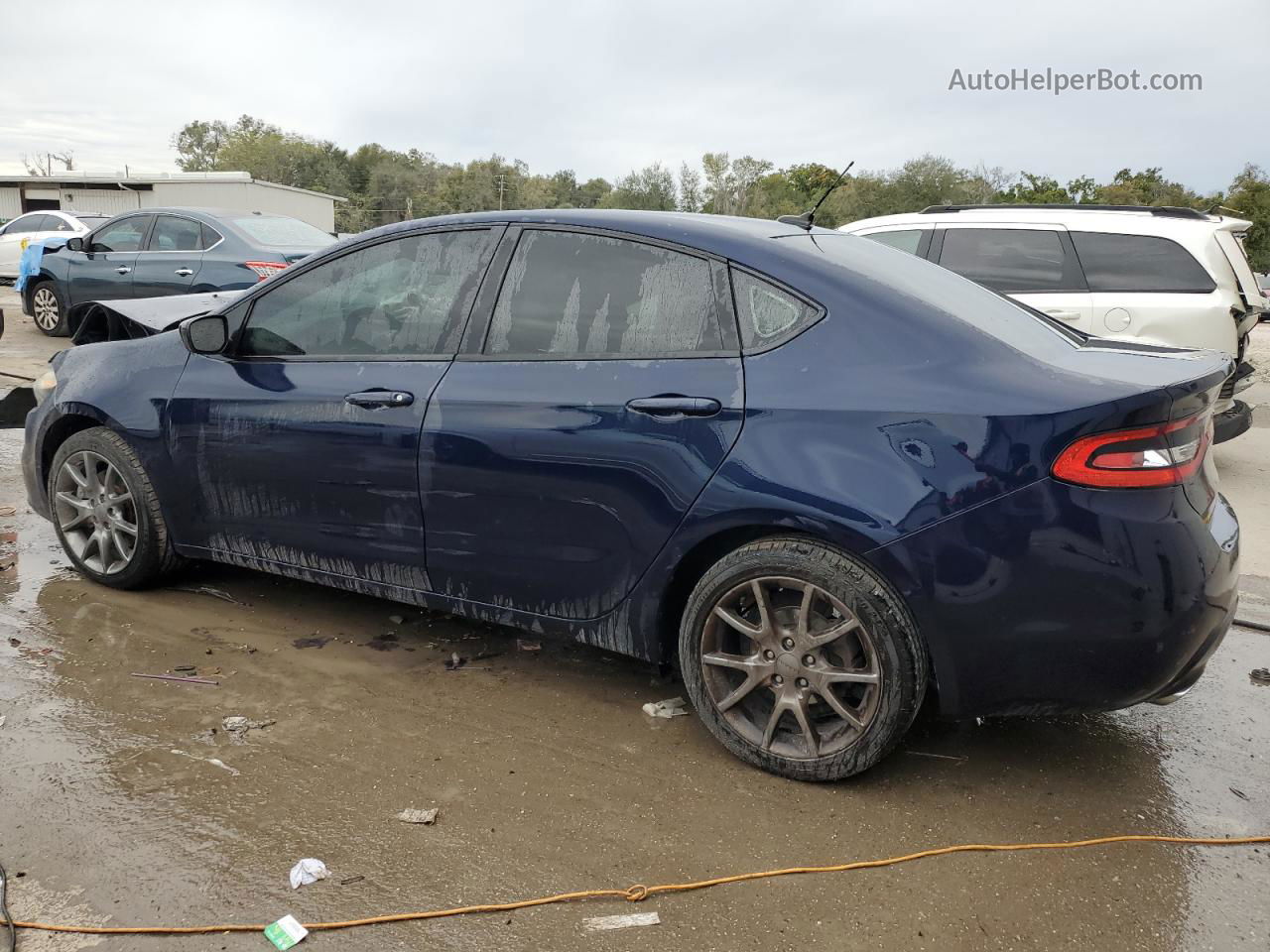 2015 Dodge Dart Sxt Синий vin: 1C3CDFBB4FD166126