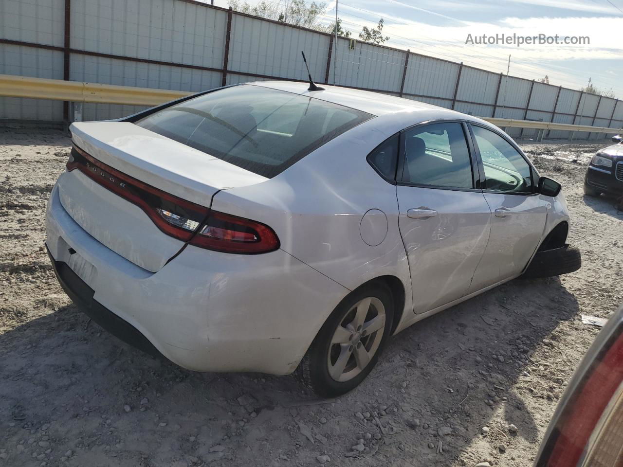 2015 Dodge Dart Sxt White vin: 1C3CDFBB4FD172606