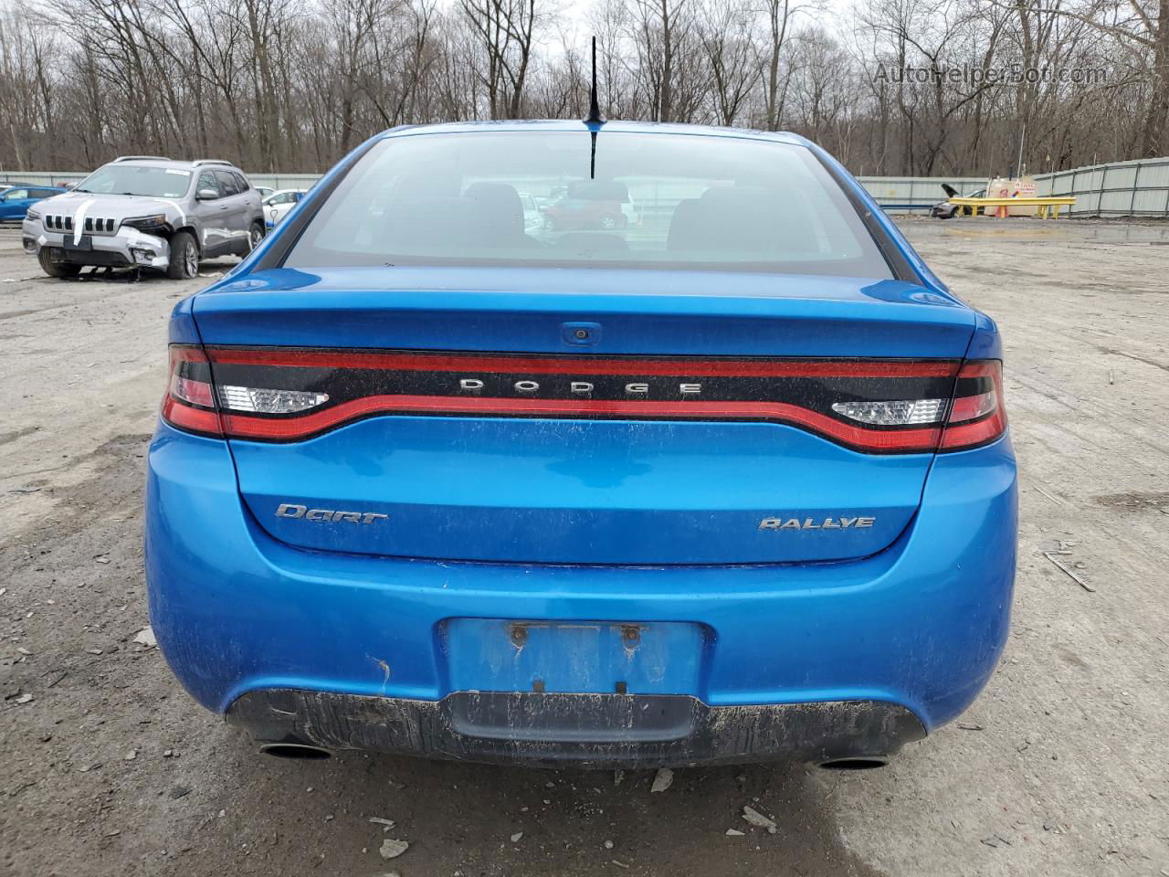 2015 Dodge Dart Sxt Синий vin: 1C3CDFBB4FD224560