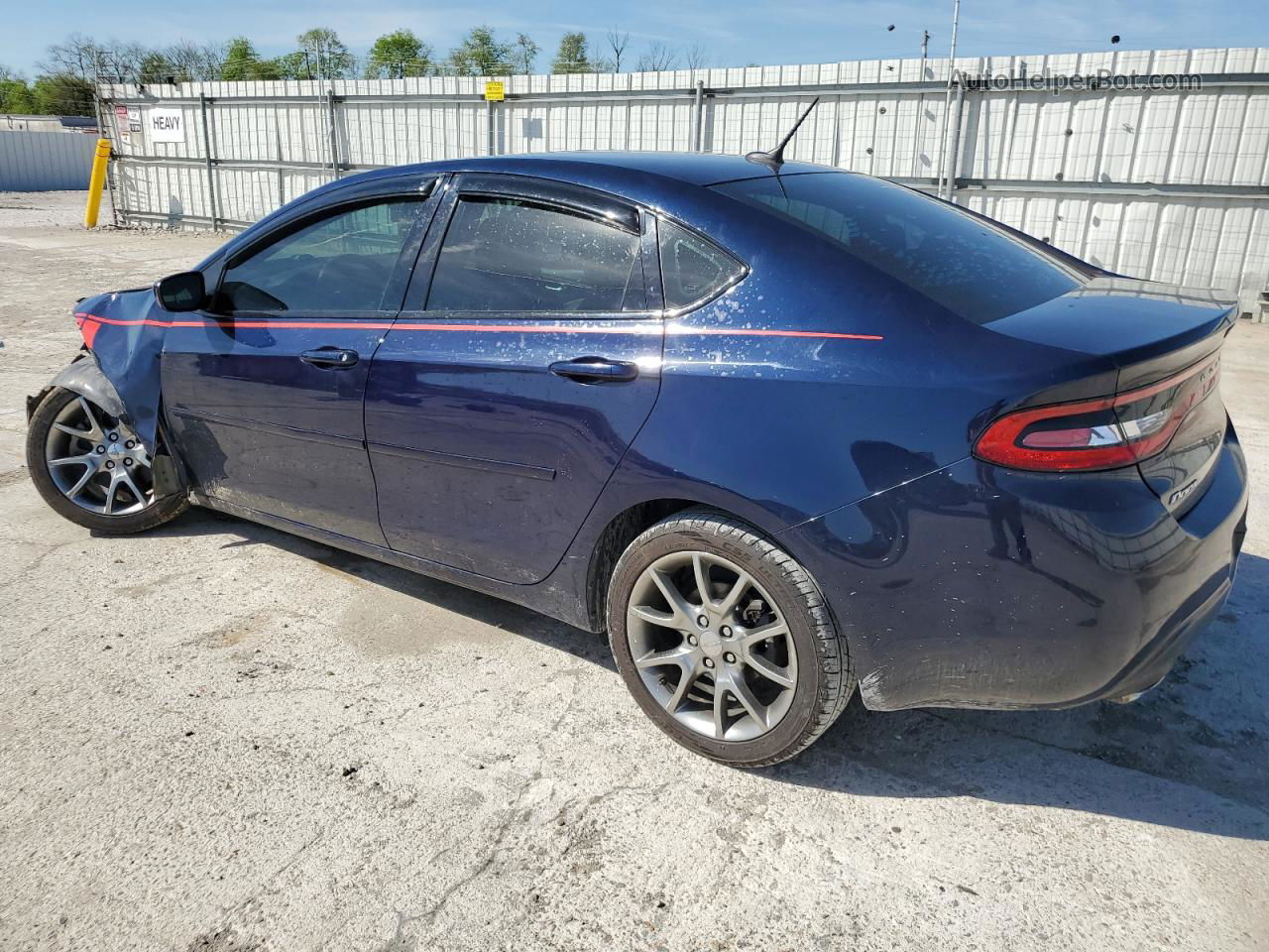 2015 Dodge Dart Sxt Синий vin: 1C3CDFBB4FD243397