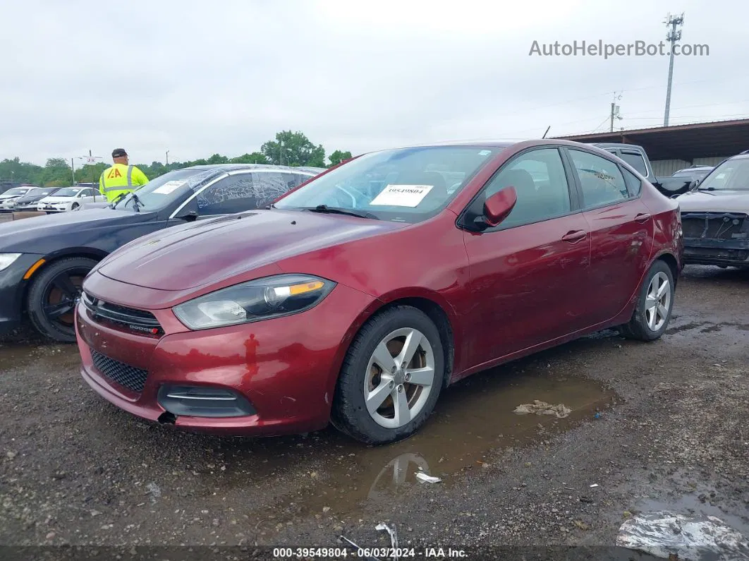 2015 Dodge Dart Sxt Темно-бордовый vin: 1C3CDFBB4FD251161