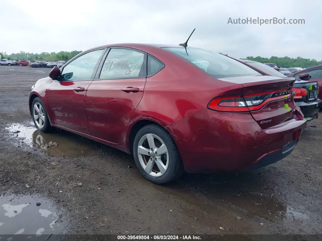 2015 Dodge Dart Sxt Maroon vin: 1C3CDFBB4FD251161