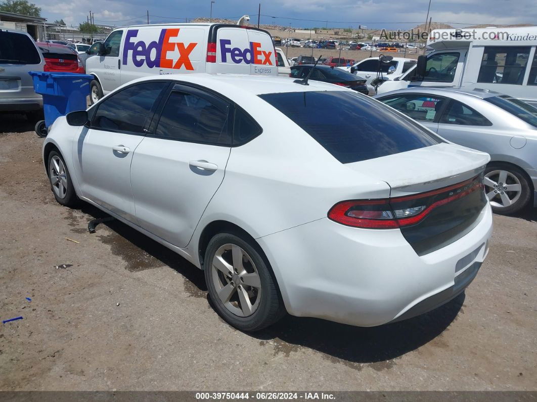 2015 Dodge Dart Sxt White vin: 1C3CDFBB4FD265609