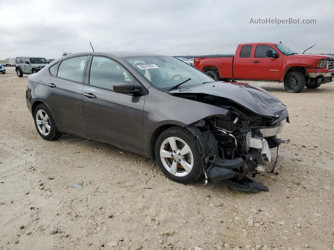 2015 Dodge Dart Sxt Gray vin: 1C3CDFBB4FD266131