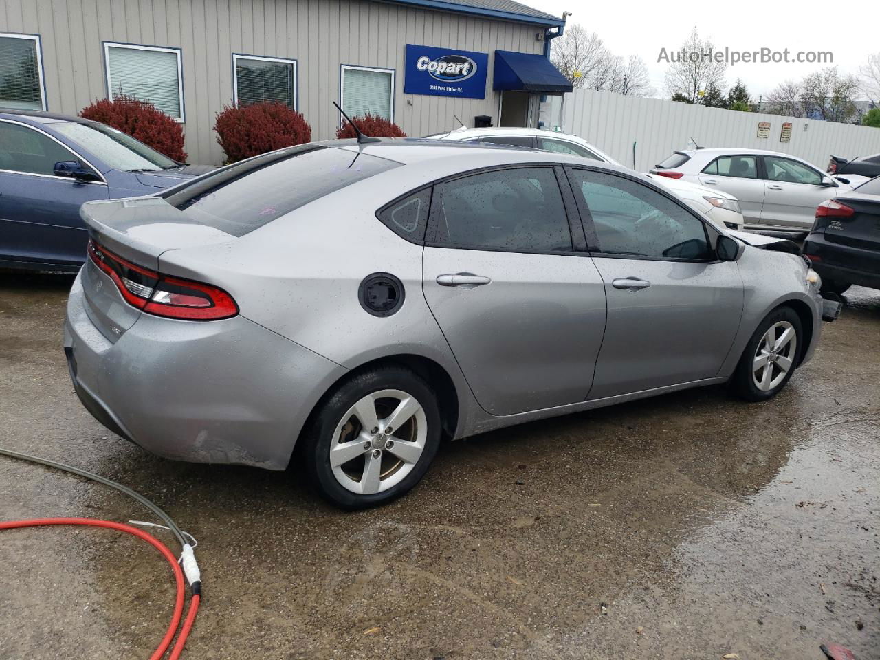 2015 Dodge Dart Sxt Silver vin: 1C3CDFBB4FD286153