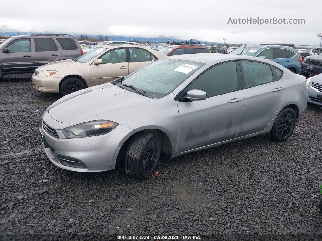 2015 Dodge Dart Sxt Silver vin: 1C3CDFBB4FD286377