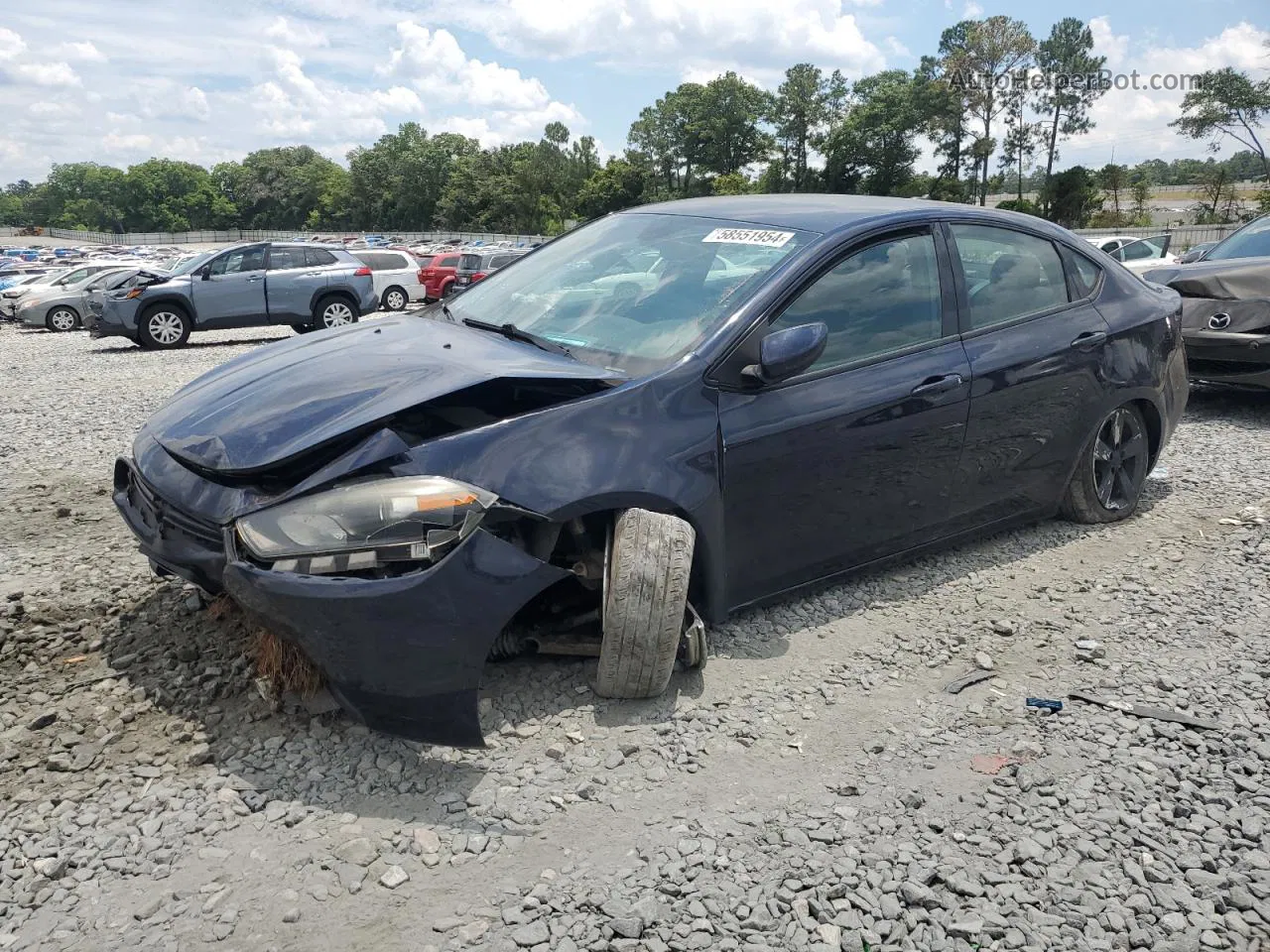 2015 Dodge Dart Sxt Blue vin: 1C3CDFBB4FD309169