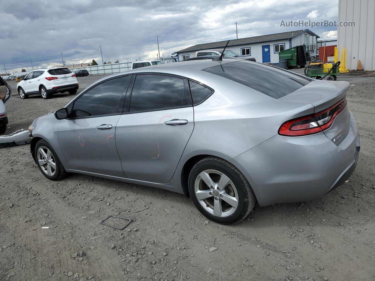 2015 Dodge Dart Sxt Silver vin: 1C3CDFBB4FD319412